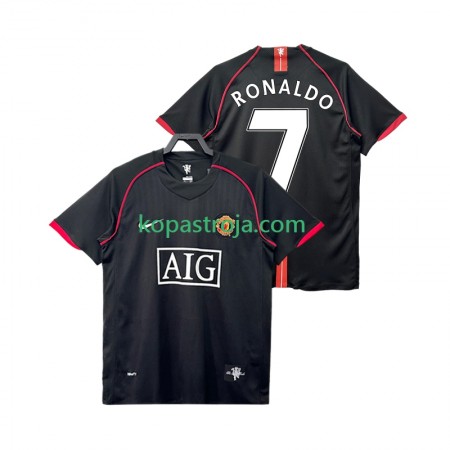 Billiga Fotbollströjor Manchester United Ronaldo 7 2007 2008 Retro Borta tröja Kortärmad